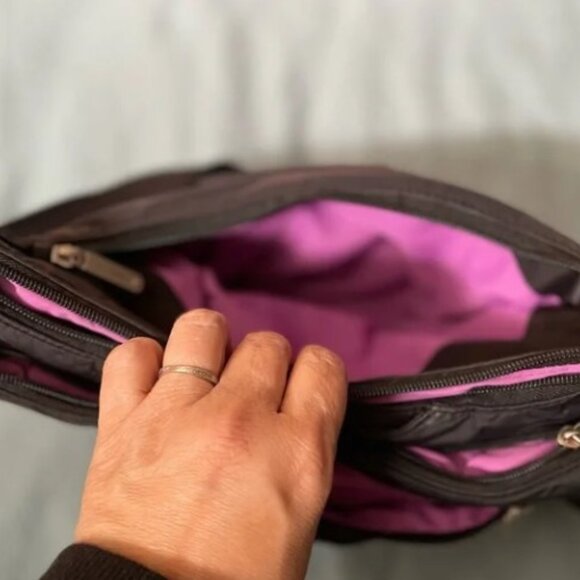 TRAVELON’s Anti-Theft Black Nylon Crossbody Bag - Picture 5 of 16